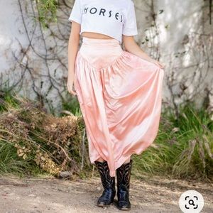 🌟💕 Horses Pink High Waisted V-Skirt - US 10